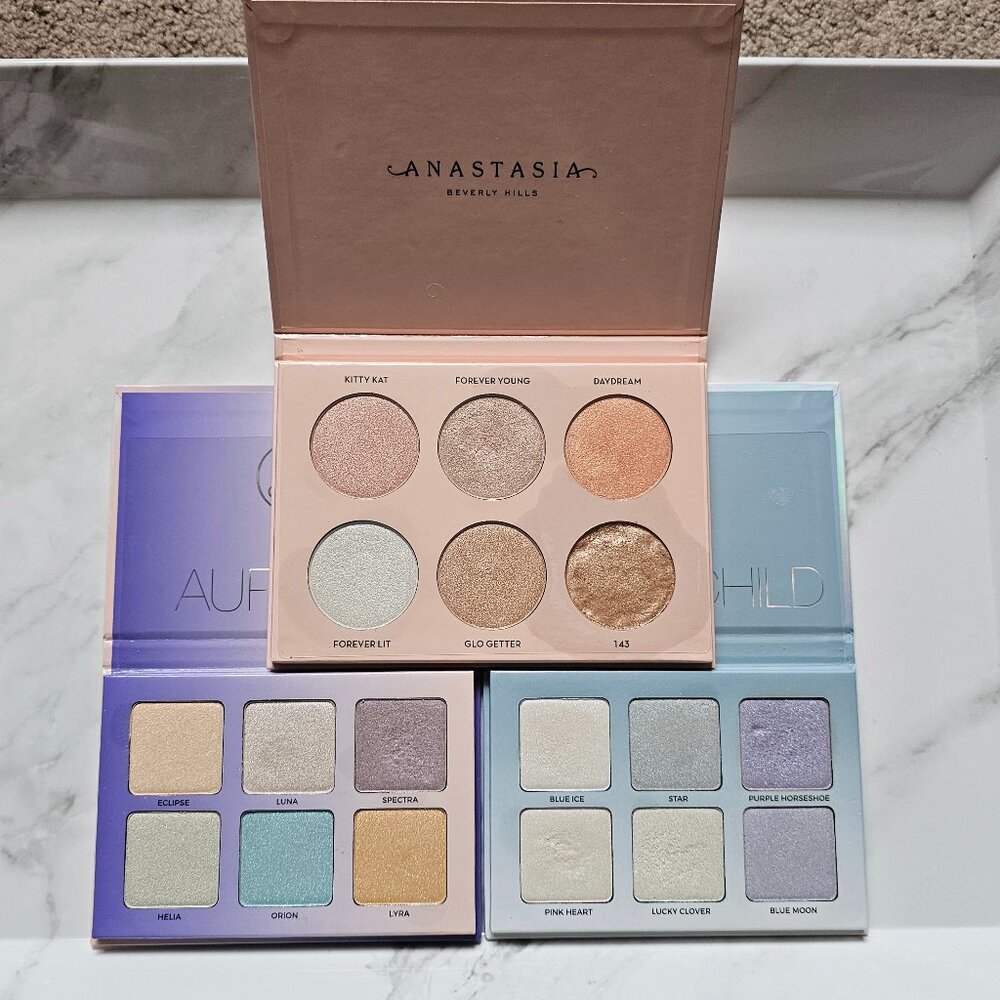 Anastasia GLOW KIT Lot-AURORA-MOON CHILD-NICOLE GUERRIERO - Picture 1 of 7